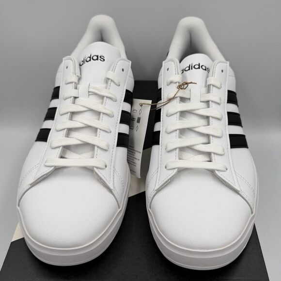 Adidas Grand Court Shoes Mens White Black Outdoor GW9195 Men\'s Size 7 main image 4